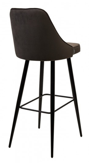 Барный стул NEPAL-BAR ГРАФИТ #14, велюр/ черный каркас (H=78cm) М-City в Воткинске - votkinsk.mebel24.online | фото 2