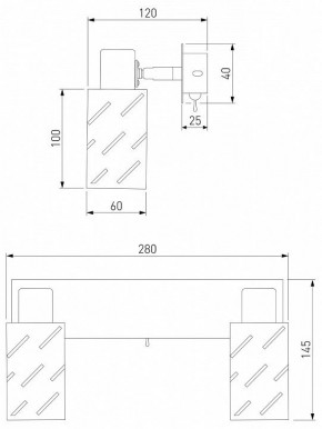Бра Eurosvet Fente 20090/2 белый/хром в Воткинске - votkinsk.mebel24.online | фото 5