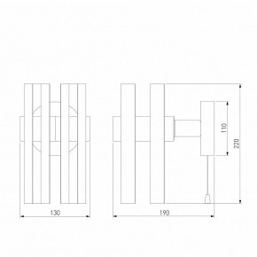 Бра Eurosvet Spada 70116/1 черный в Воткинске - votkinsk.mebel24.online | фото 4
