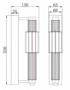 Бра Maytoni Verticale MOD308WL-L9CH3K в Воткинске - votkinsk.mebel24.online | фото 3