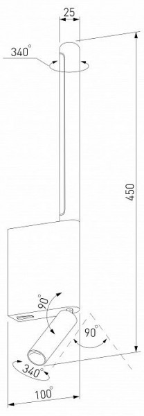 Бра с подсветкой Elektrostandard Sarca a066403 в Воткинске - votkinsk.mebel24.online | фото 4