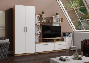 ДАРЬЯ Гостиная (Дуб Вотан/Белый глянец) в Воткинске - votkinsk.mebel24.online | фото