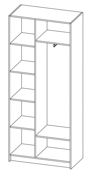 ДАРЬЯ Шкаф (Крафт серый/Крафт белый) гостиная в Воткинске - votkinsk.mebel24.online | фото 6