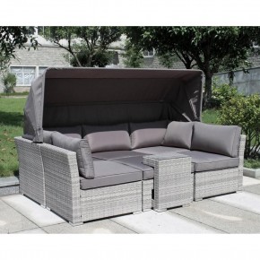 Диван-трансформер из искусственного ротанга AFM-320G Grey в Воткинске - votkinsk.mebel24.online | фото 1