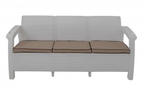 Диван Yalta Premium Sofa 3 Set (Ялта) белый (+подушки под спину) в Воткинске - votkinsk.mebel24.online | фото 2