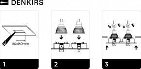 DK3022-WH Встраиваемый светильник, IP 20, 10 Вт, GU5.3, LED, белый, пластик в Воткинске - votkinsk.mebel24.online | фото 6