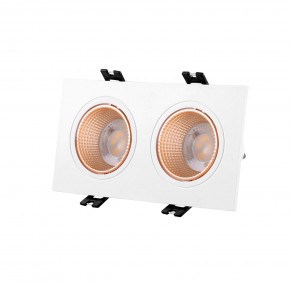 DK3072-WBR Встраиваемый светильник, IP 20, 10 Вт, GU5.3, LED, белый/бронзовый, пластик в Воткинске - votkinsk.mebel24.online | фото 1