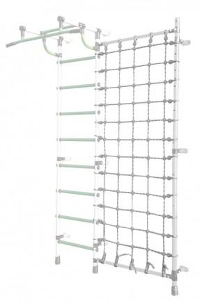 Дополнительная стойка к пристенному ДСК Pastel с сеткой для лазания, цв. белый в Воткинске - votkinsk.mebel24.online | фото
