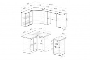 ДЮНА Кухонный гарнитур Оптима 5 (1200*2000 мм) в Воткинске - votkinsk.mebel24.online | фото 2