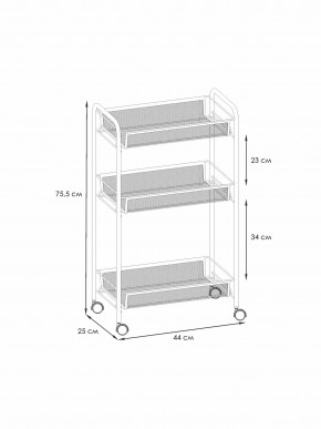 Э 322 Ч Этажерка "Ладья 2К" Черный в Воткинске - votkinsk.mebel24.online | фото