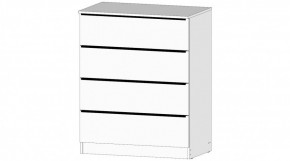 ЭЛЕГАНТ Комод 4 ящика (белый) в Воткинске - votkinsk.mebel24.online | фото