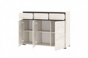 ГРЕТТА Комод 3С3Я 3дв, 3ящ (дуб крафт) в Воткинске - votkinsk.mebel24.online | фото 2