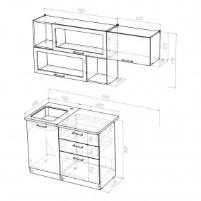КИРА Кухонный гарнитур Экстра (1700 мм ) в Воткинске - votkinsk.mebel24.online | фото 2