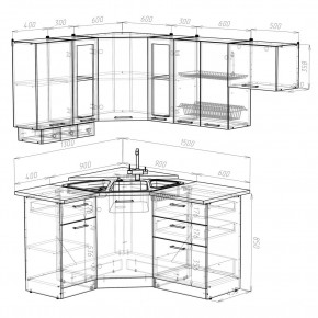 КИРА Кухонный гарнитур Литл ( 1300*2000 мм ) в Воткинске - votkinsk.mebel24.online | фото 2