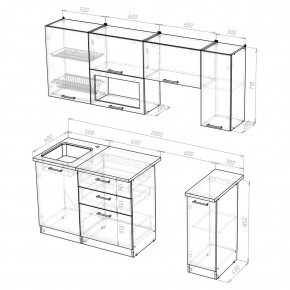 КИРА Кухонный гарнитур Ультра (2000 мм ) в Воткинске - votkinsk.mebel24.online | фото 2