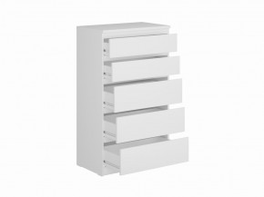 Комод КАСТОР с пятью ящиками, цвет белый в Воткинске - votkinsk.mebel24.online | фото 2