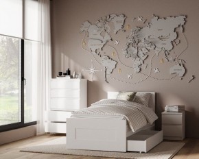 Комод КАСТОР с пятью ящиками, цвет белый в Воткинске - votkinsk.mebel24.online | фото 3