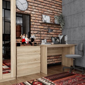 Комод КАСТОР с тремя ящиками, цвет Дуб Сонома в Воткинске - votkinsk.mebel24.online | фото 3