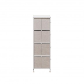 Комод Leset Линкс 4 ящ. (к/з), Каркас Белый, ящики Белые в Воткинске - votkinsk.mebel24.online | фото 4