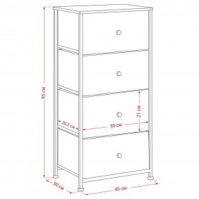 Комод Leset Линкс 4 ящика (МДФ) в Воткинске - votkinsk.mebel24.online | фото 12