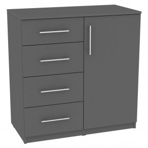 Комод "Калисто (K18)" ручка рейлинг (Графит) в Воткинске - votkinsk.mebel24.online | фото