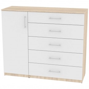 Комод "Калисто (K40)" ручка рейлинг (ДСС-Белый) в Воткинске - votkinsk.mebel24.online | фото
