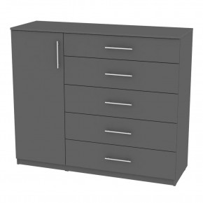 Комод "Калисто (K40)" ручка рейлинг (Графит) в Воткинске - votkinsk.mebel24.online | фото