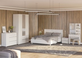 АДЕЛИНА Комод с 1дв и 3-мя ящ (белый рамух) в Воткинске - votkinsk.mebel24.online | фото 3