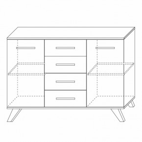 Комодино Вега Скандинавия в Воткинске - votkinsk.mebel24.online | фото 3