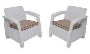 Комплект на балкон Yalta Balcony Set (Ялта) белый в Воткинске - votkinsk.mebel24.online | фото 4