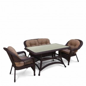 Комплект плетеной мебели T130/LV-520BB-Brown_Beige в Воткинске - votkinsk.mebel24.online | фото 1
