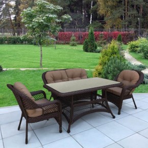 Комплект плетеной мебели T130/LV-520BB-Brown_Beige в Воткинске - votkinsk.mebel24.online | фото 2