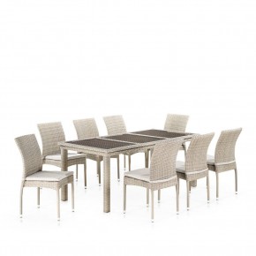Комплект плетеной мебели T365/Y380C-W85 Latte (8+1) + подушки в Воткинске - votkinsk.mebel24.online | фото 1