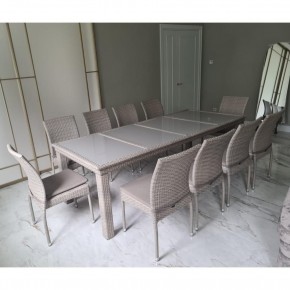 Комплект плетеной мебели T438/Y380C-W85 Latte (10+1) + подушки в Воткинске - votkinsk.mebel24.online | фото 3