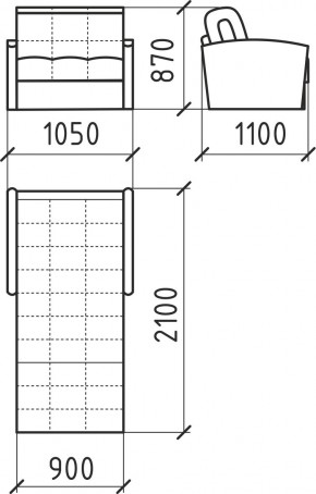 КОРАЛЛ 2 Кресло-кровать КР/КР в Воткинске - votkinsk.mebel24.online | фото 3