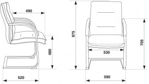Кресло Бюрократ T-9927SL-LOW-V/BLACK в Воткинске - votkinsk.mebel24.online | фото 4