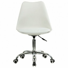 Кресло стул BRABIX "Eames MG-310 CH", хром, пластик белый, экокожа белая, 532923 в Воткинске - votkinsk.mebel24.online | фото 1