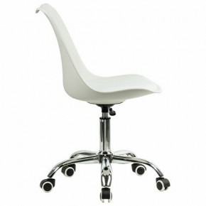 Кресло стул BRABIX "Eames MG-310 CH", хром, пластик белый, экокожа белая, 532923 в Воткинске - votkinsk.mebel24.online | фото 3