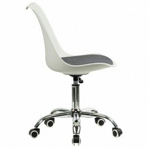 Кресло стул BRABIX "Eames MG-310 CH", хром, пластик белый, ткань серая, 532924 в Воткинске - votkinsk.mebel24.online | фото 3