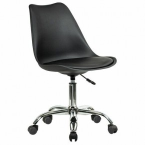 Кресло стул BRABIX "Eames MG-310 CH", хром, пластик черный, экокожа черная, 532925 в Воткинске - votkinsk.mebel24.online | фото 2