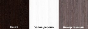 Кровать-чердак Пионер 1 (800*1900) Белое дерево, Анкор темный, Венге в Воткинске - votkinsk.mebel24.online | фото 3