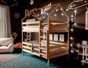 Кровать-домик двухъярусная 80*160 без покраски (без ящиков) в Воткинске - votkinsk.mebel24.online | фото