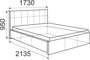 Кровать Изабелла с латами Newtone cacao 1400x2000 в Воткинске - votkinsk.mebel24.online | фото 6