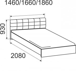 Кровать Лита с подъемным механизмом 1800*2000 в Воткинске - votkinsk.mebel24.online | фото 3