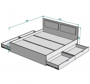 Кровать Ольга L36 (1800) 4 ящика в Воткинске - votkinsk.mebel24.online | фото 2