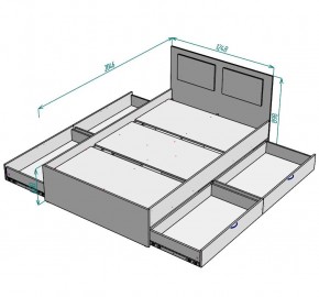 Кровать Ольга L37 (1200) 4 ящика в Воткинске - votkinsk.mebel24.online | фото 2