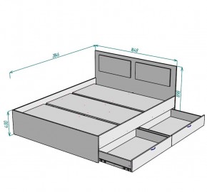 Кровать Ольга L39 (1600) 2 ящика в Воткинске - votkinsk.mebel24.online | фото 2