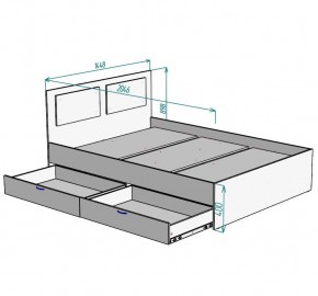 Кровать Ольга L42 (1400) 2 ящика в Воткинске - votkinsk.mebel24.online | фото 5