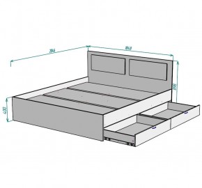 Кровать Ольга L43 (1800) 2 ящика в Воткинске - votkinsk.mebel24.online | фото 2