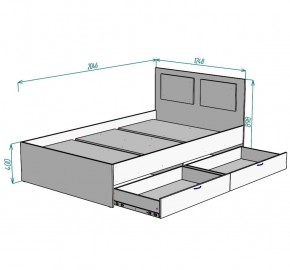 Кровать Ольга L45 (1200) 2 ящика в Воткинске - votkinsk.mebel24.online | фото 2